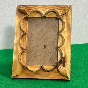 Vintage Handmade Wood Frame - Handmade Wooden Picture Frame - Picture Frames - S
